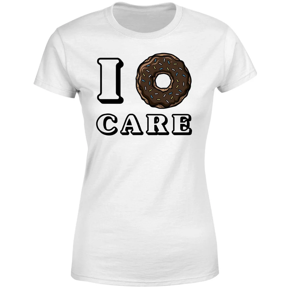 I Donut Care Women's T-Shirt - White - S - White Image 1