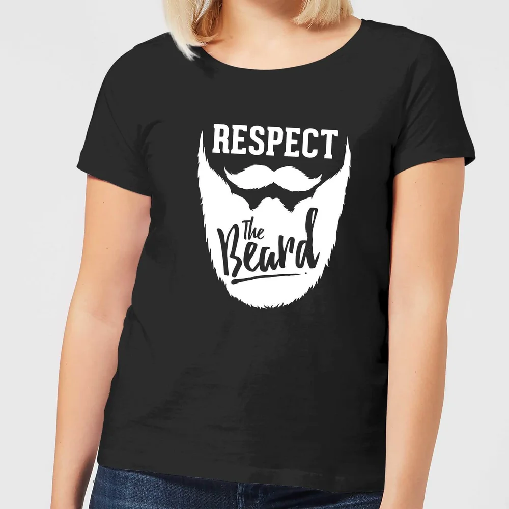 Respect the Beard Women's T-Shirt - Black - 3XL Image 1
