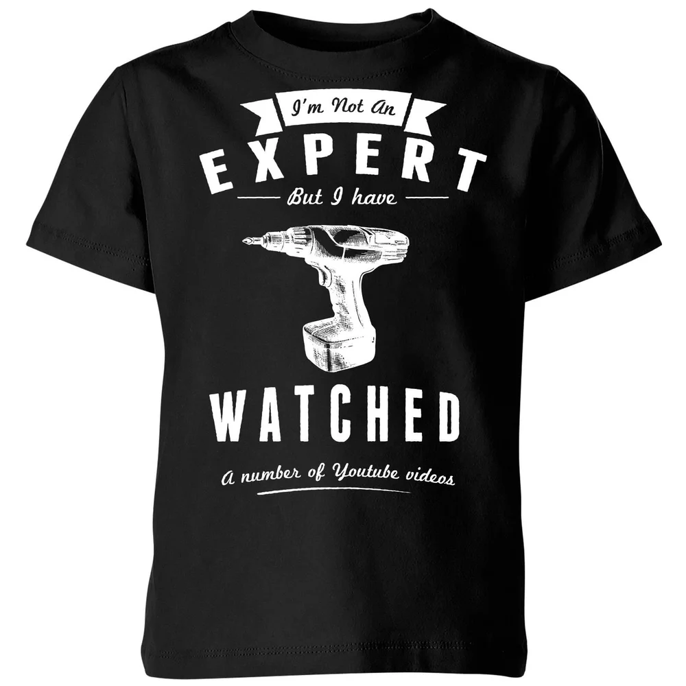 Im not an Expert Kids' T-Shirt - Black - 3-4 Years - Black Image 1