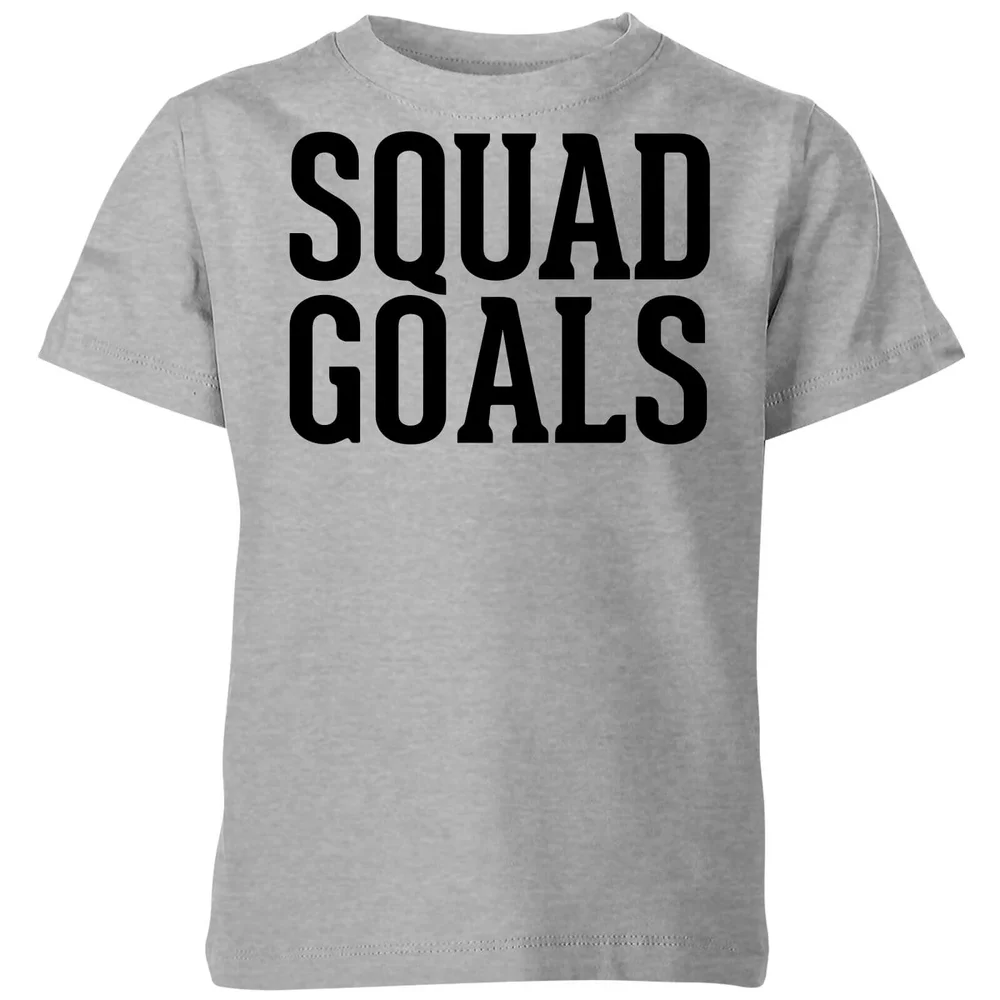 Squad Goals Kids' T-Shirt - Grey - 3-4 Years - Grey Image 1