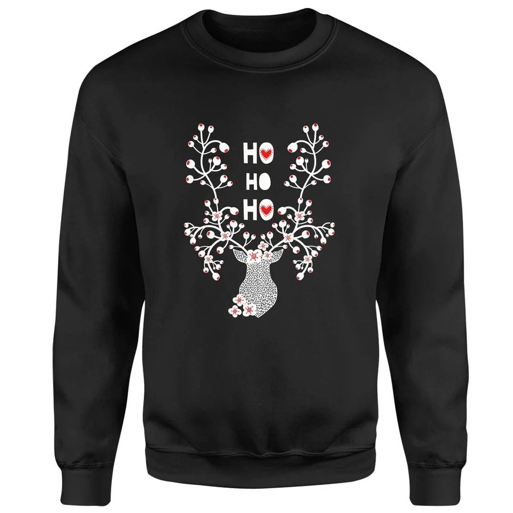 Ho Ho Ho Sweatshirt - Black - S - Black Image 1