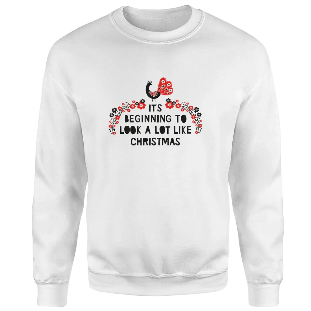 It's Beginning To Look A Lot Like Christmas Sweater - White - S - White Image 1