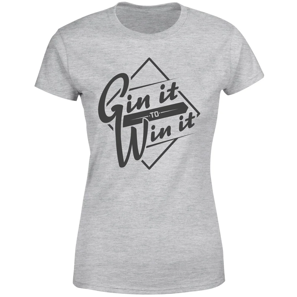 Gin it to Win it Women's T-Shirt - Grey - S - Grey Image 1