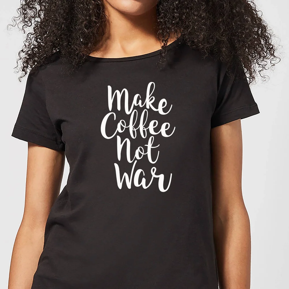 Make Coffee Not War Women's T-Shirt - Black - 3XL Image 1