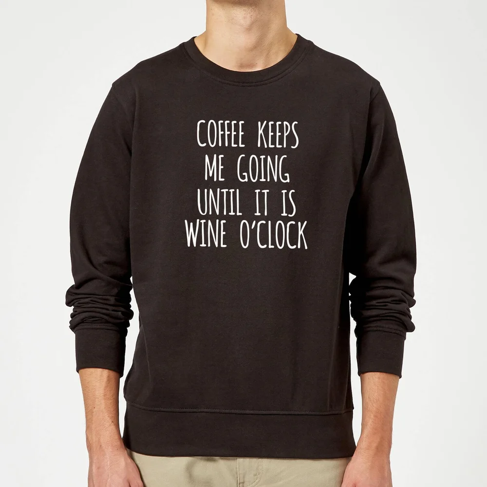 Coffee Keeps me Going Sweatshirt - Black - S - Black Image 1