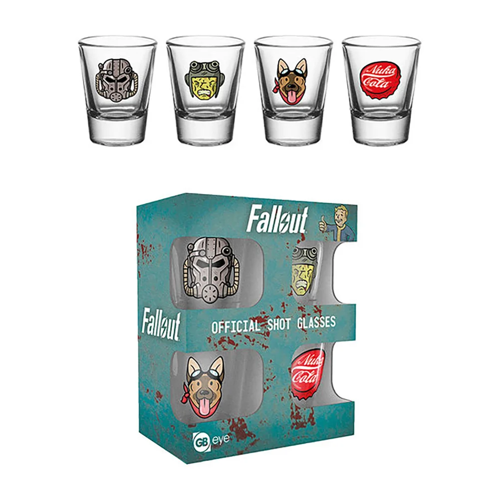 Fallout 4 Icons Shot Glasses Image 1