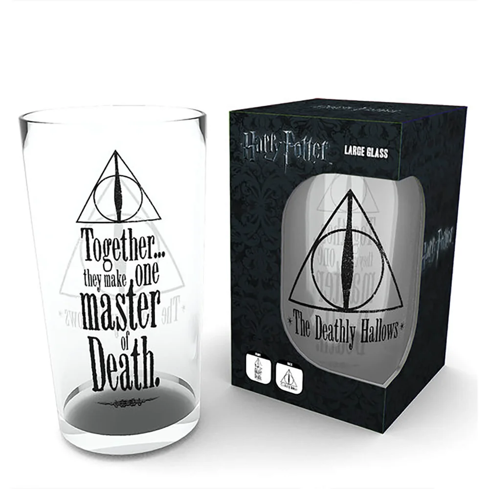 Harry Potter Deathly Hallows Large Glasses 16oz Image 1