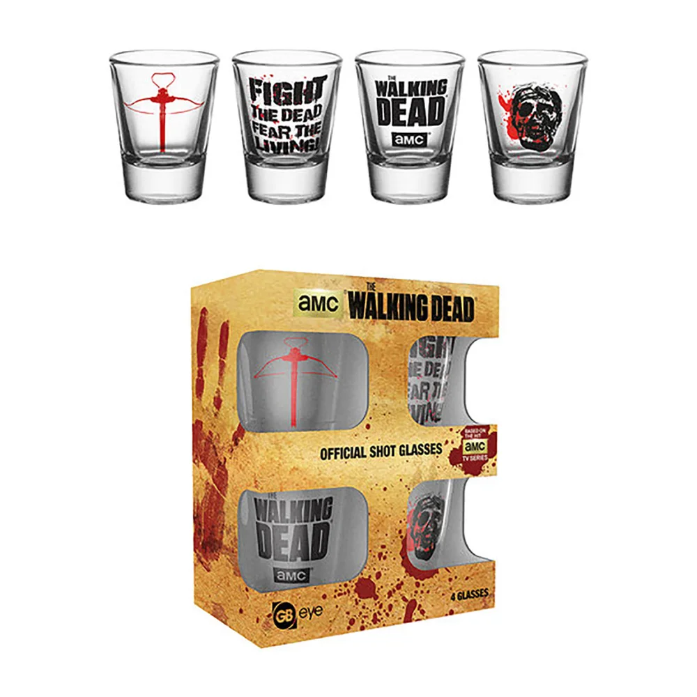 The Walking Dead Symbols Shot Glasses Image 1
