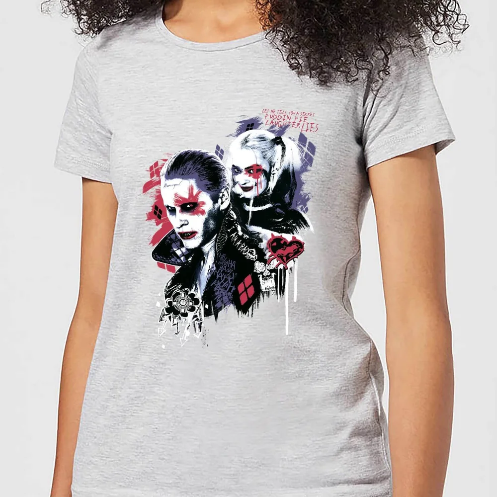 DC Comics Suicide Squad Harleys Puddin Women's T-Shirt - Grey - S Image 1