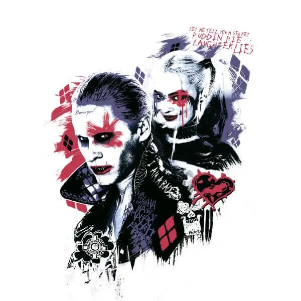 DC Comics Suicide Squad Harleys Puddin Women's T-Shirt - White