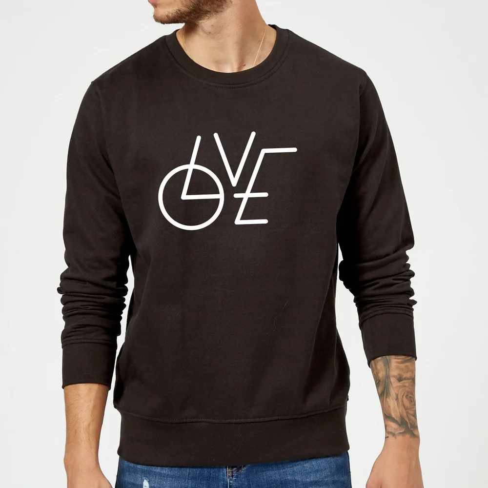 LOVE Modern Sweatshirt - Black - S - Black Image 1