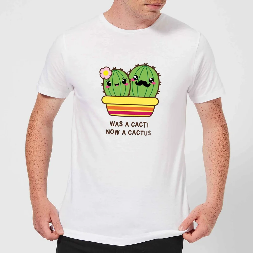 Was A Cacti, Now A Cactus T-Shirt - White - S - White Image 1