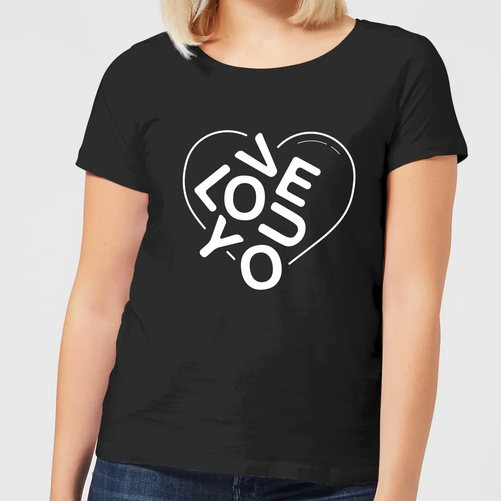 Love You Jumble Women's T-Shirt - Black - 3XL Image 1