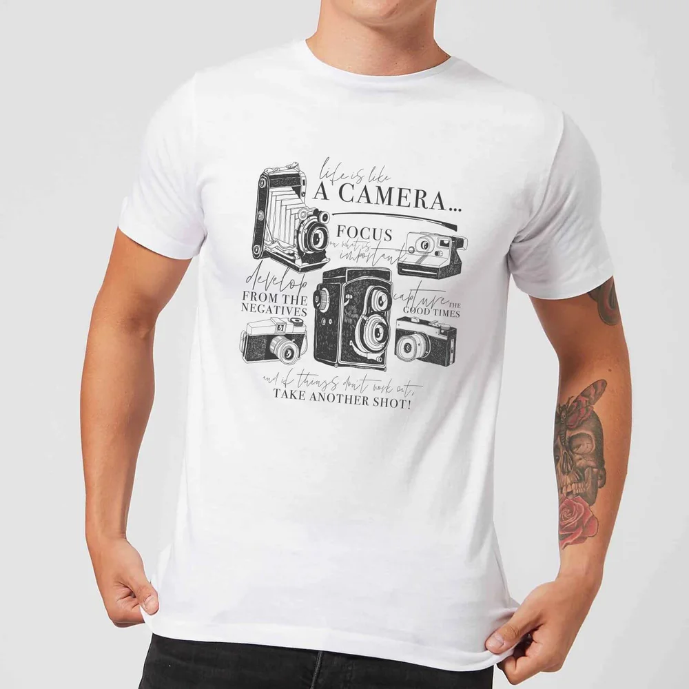 Life Is Like A Camera T-Shirt - White - S - White Image 1