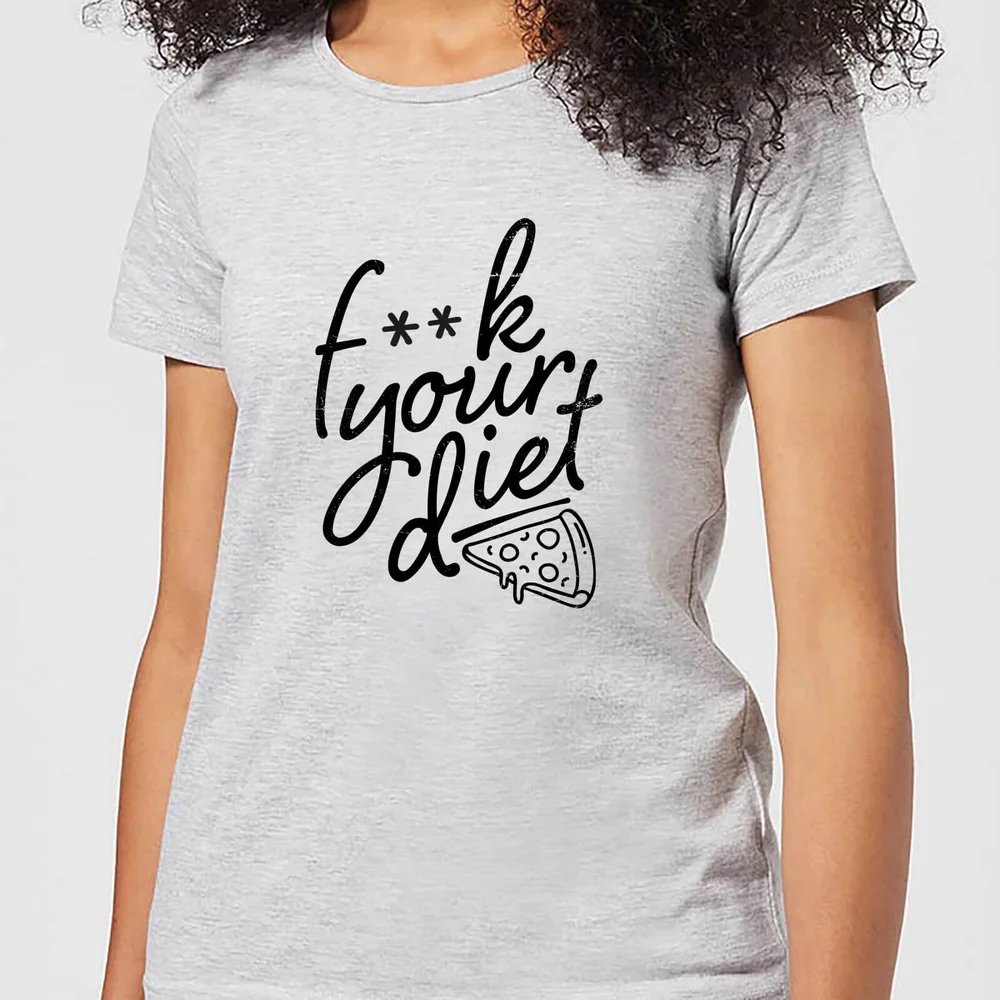 F**k Your Diet Women's T-Shirt - Grey - S - Grey Image 1