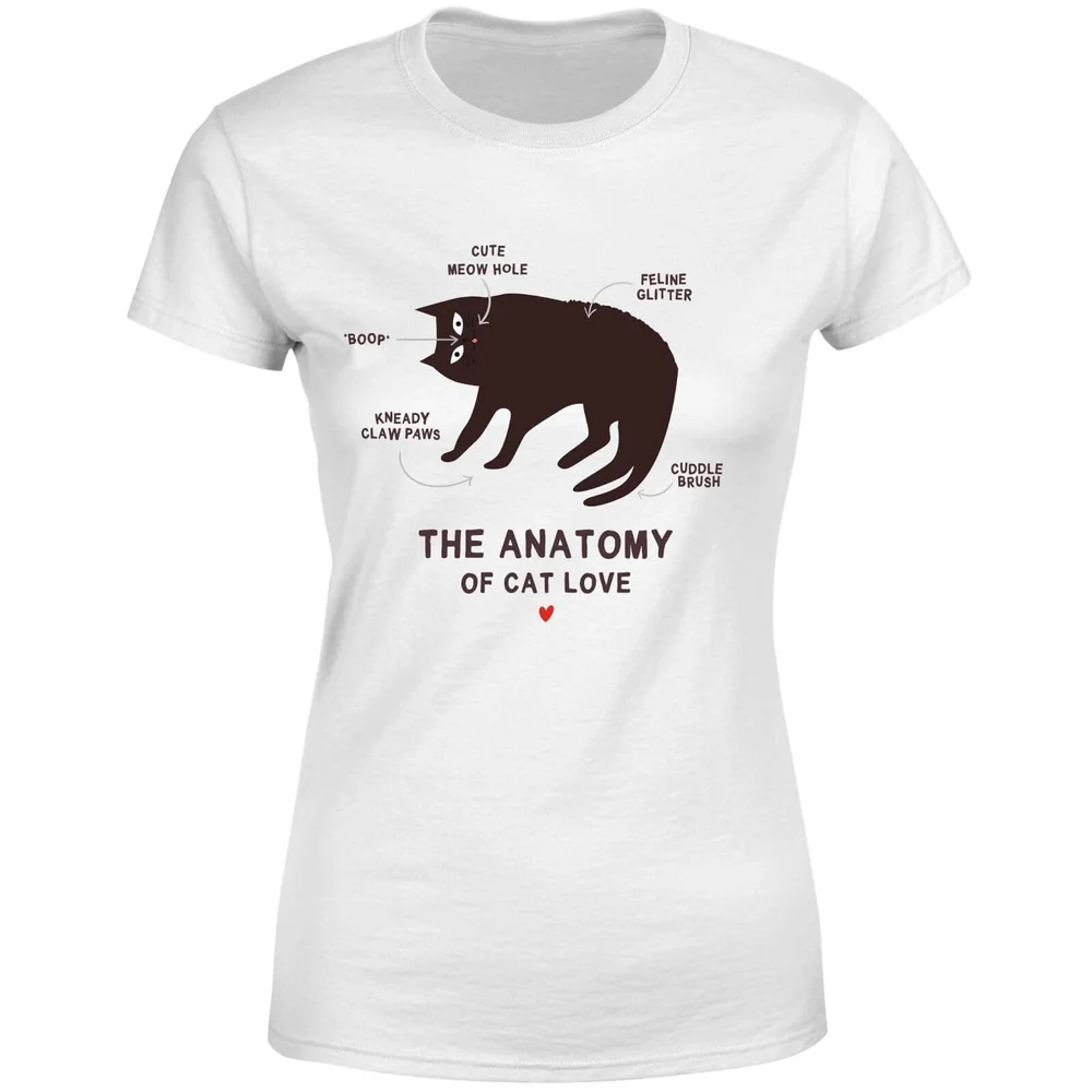 The Anatomy Of Cat Love Women's T-Shirt - White - S - White Image 1
