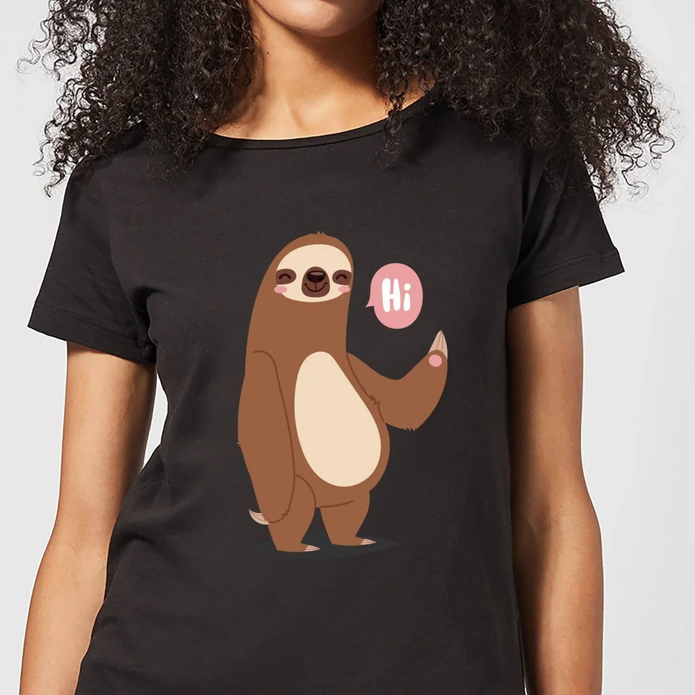 Sloth Hi Women's T-Shirt - Black - 3XL Image 1