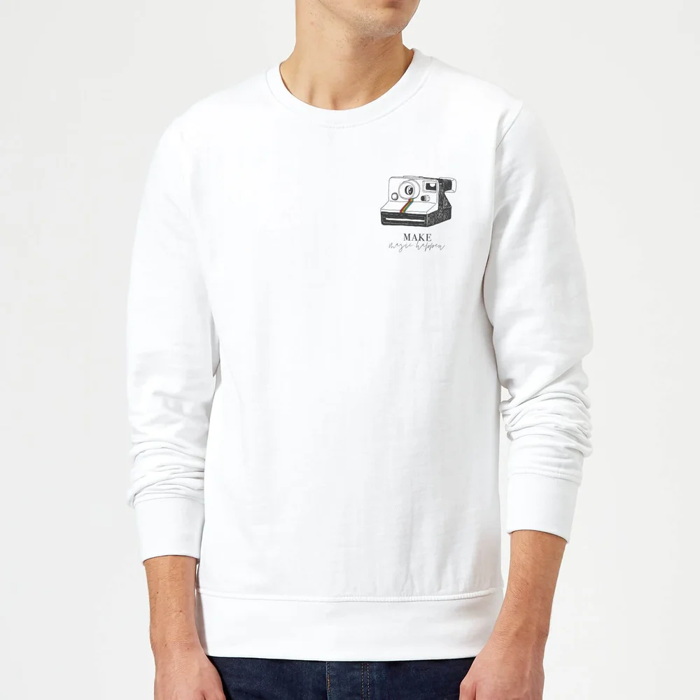 Make Magic Happen Sweatshirt - White - S - White Image 1