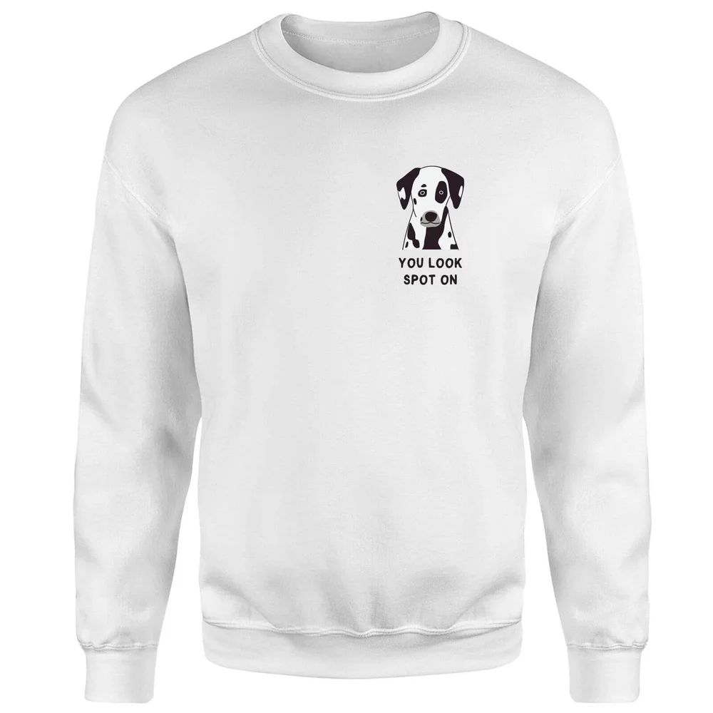You Look Spot On Sweatshirt - White - S - White Image 1