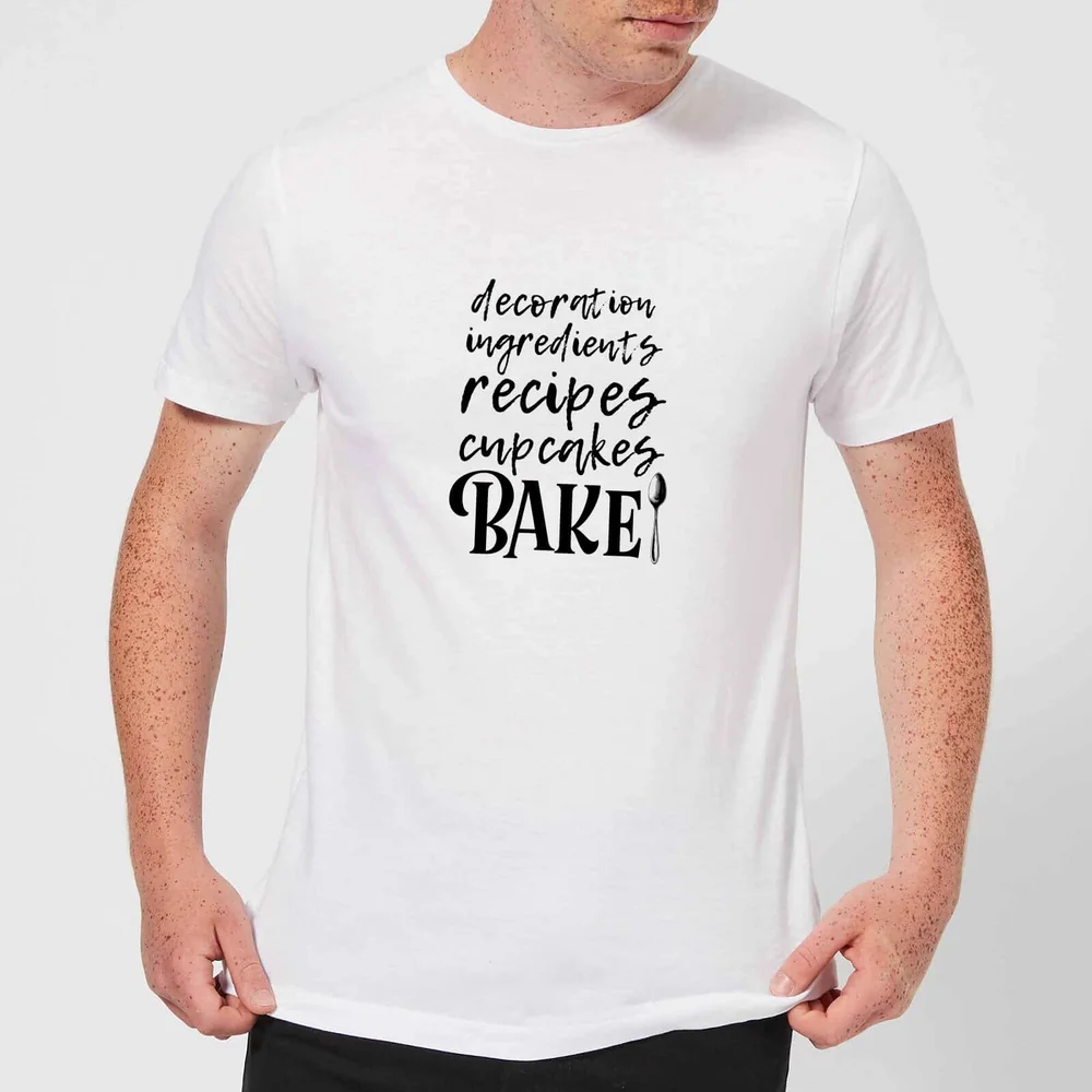 Baking Words T-Shirt - White - S - White Image 1
