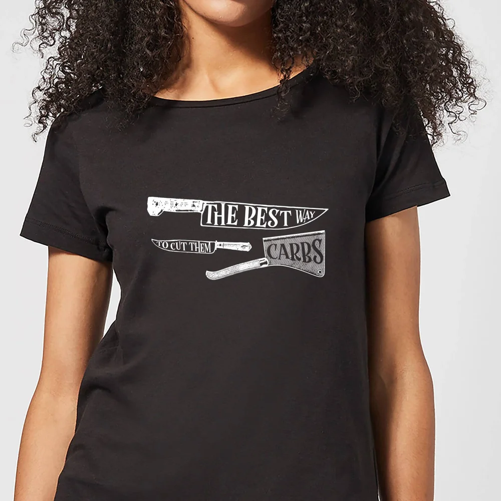 The Best Way To Cut Them Carbs Women's T-Shirt - Black - 3XL Image 1