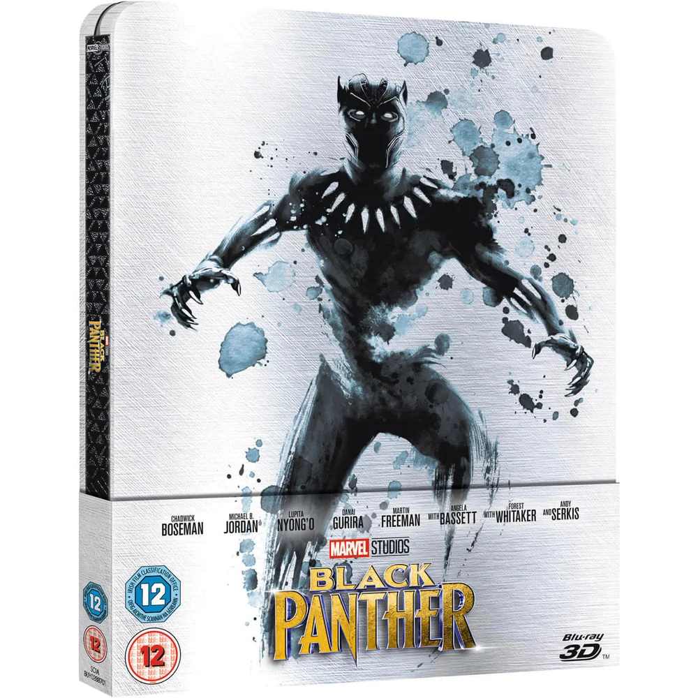 Black Panther 3D Zavvi UK Exclusive Limited Edition Steelbook (Includes 2D Version) Image 1