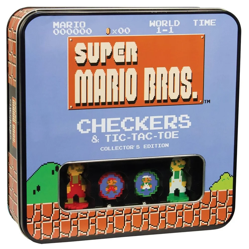 Super Mario Bros. Collector's Edition Checkers Board Game Image 1