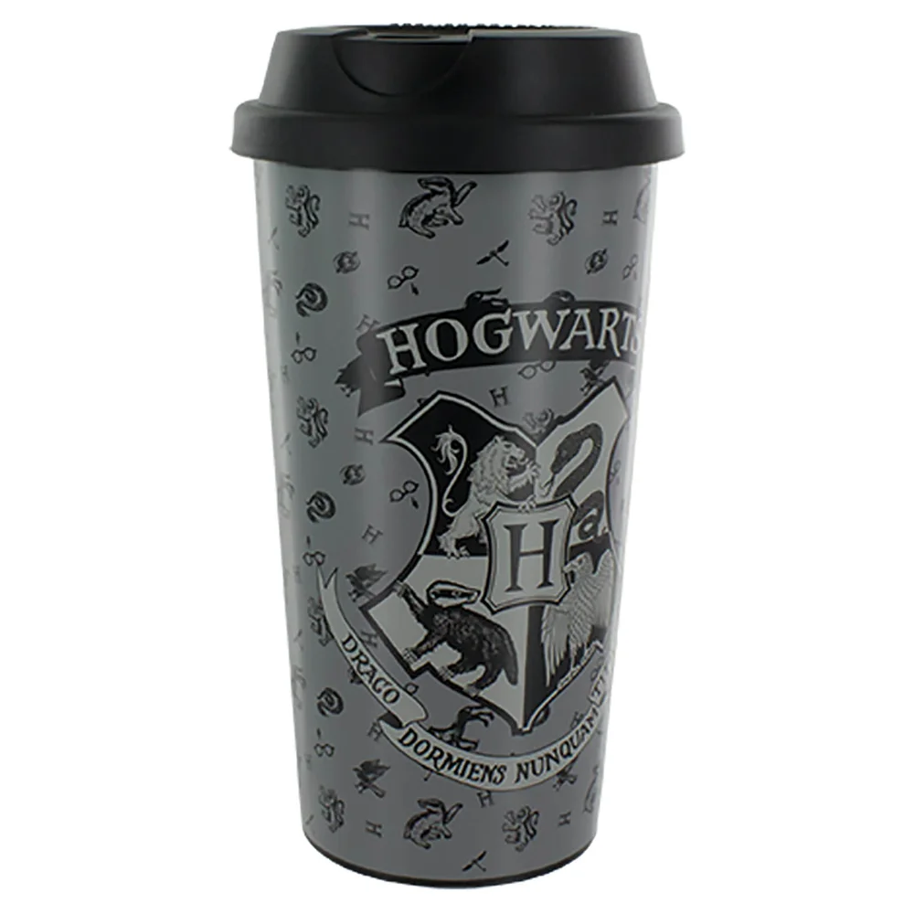 Harry Potter Hogwarts Plastic Travel Mug Image 1