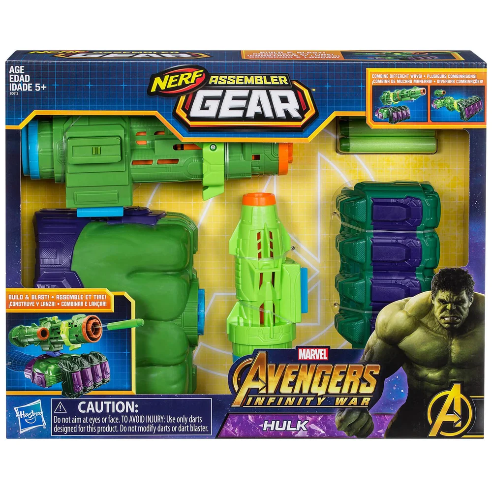 Hasbro Marvel Avengers Infinity War NERF Hulk Assembler Gear Image 1