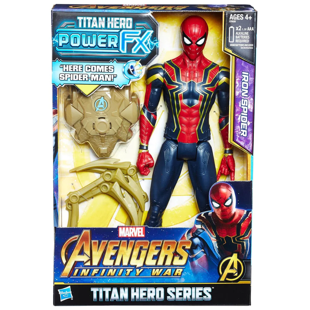 Hasbro Marvel Avengers Infinity War Titan Heroes Power FX Spider-Man Action Figure Image 1