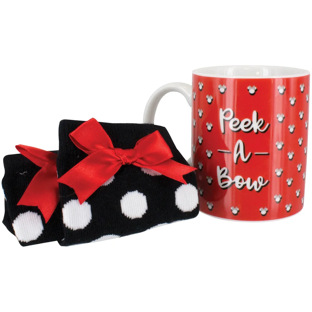 Disney Minnie Mouse Mug and Socks Set Image 1