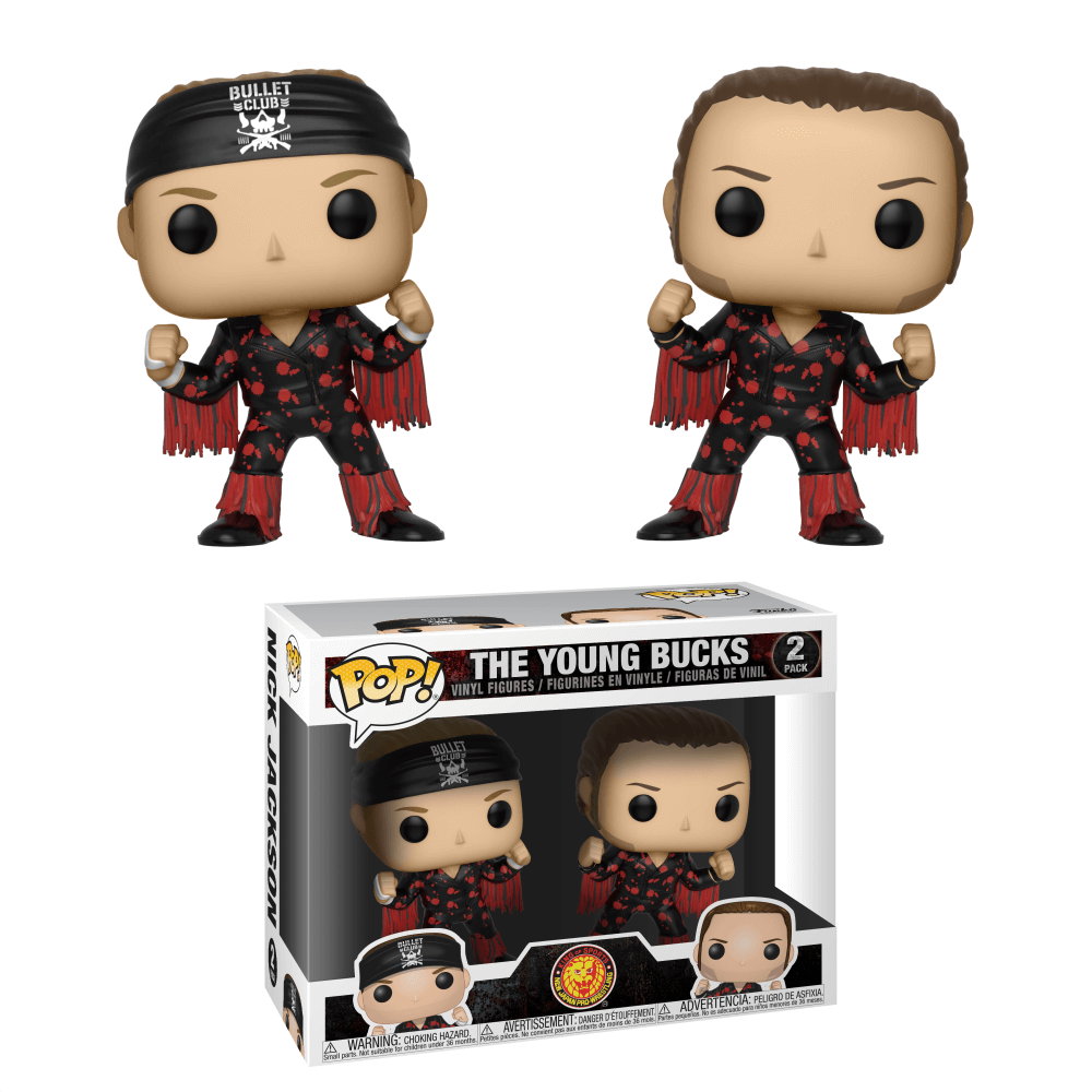 New Japan Pro-Wrestling Bullet Club Young Bucks Pop! Vinyl Figure 2-Pack Image 1