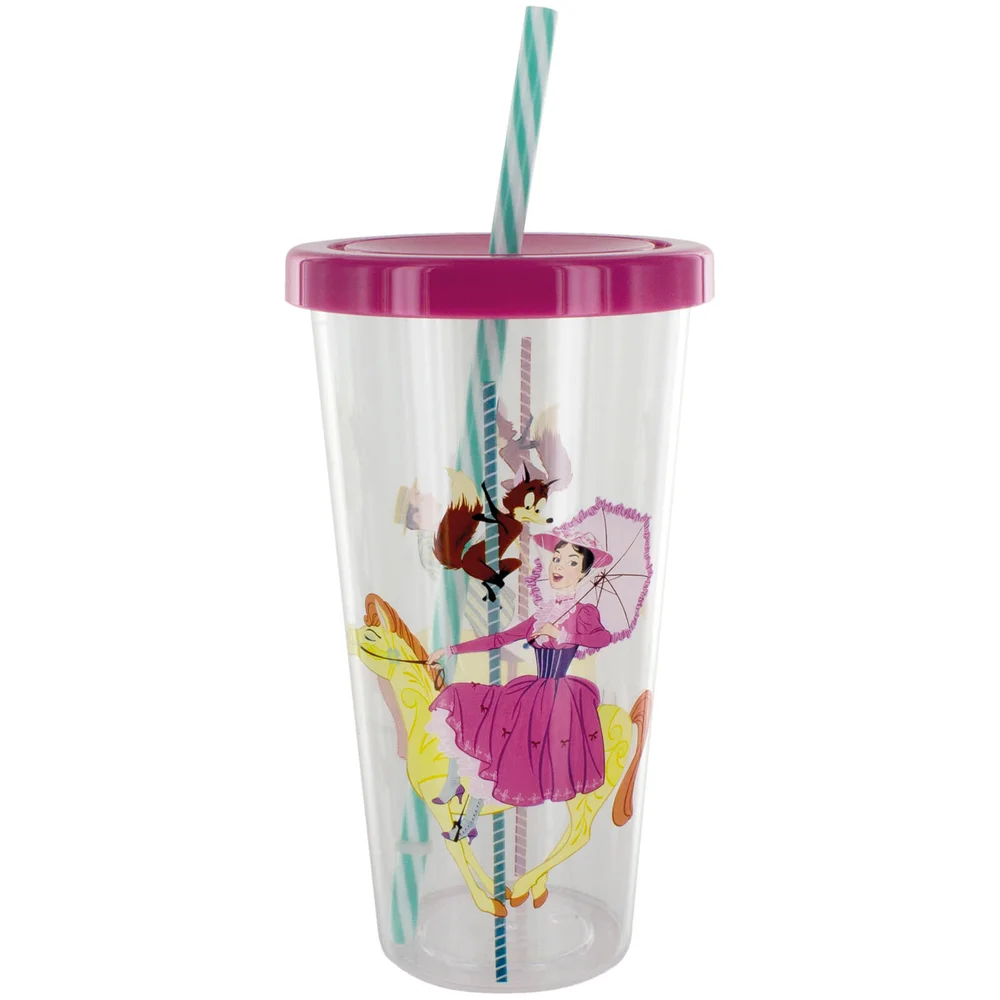Mary Poppins Cup and Straw Image 1