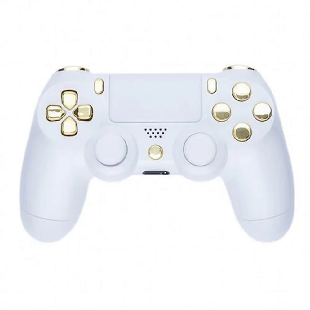 PlayStation 4 Controller - Piano White & Gold Image 1