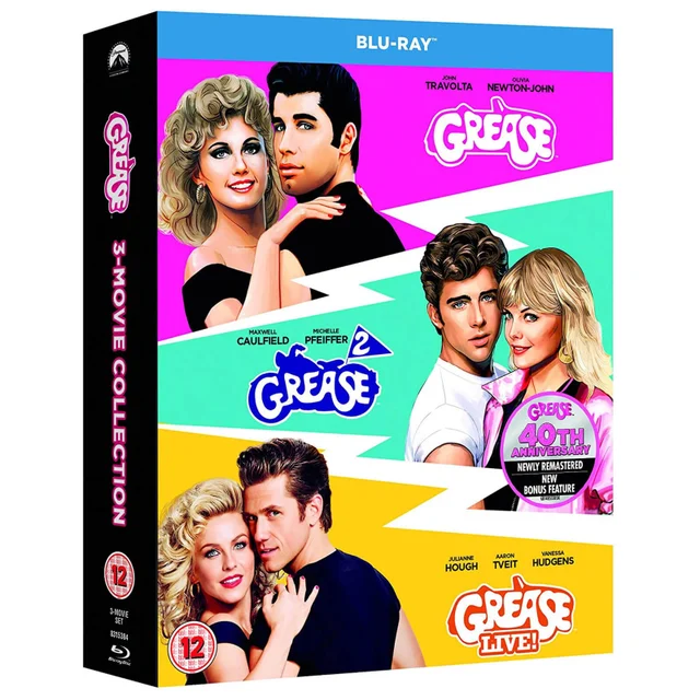 Grease 40th Anniversary Triple (Grease, Grease 2, Grease Live)
