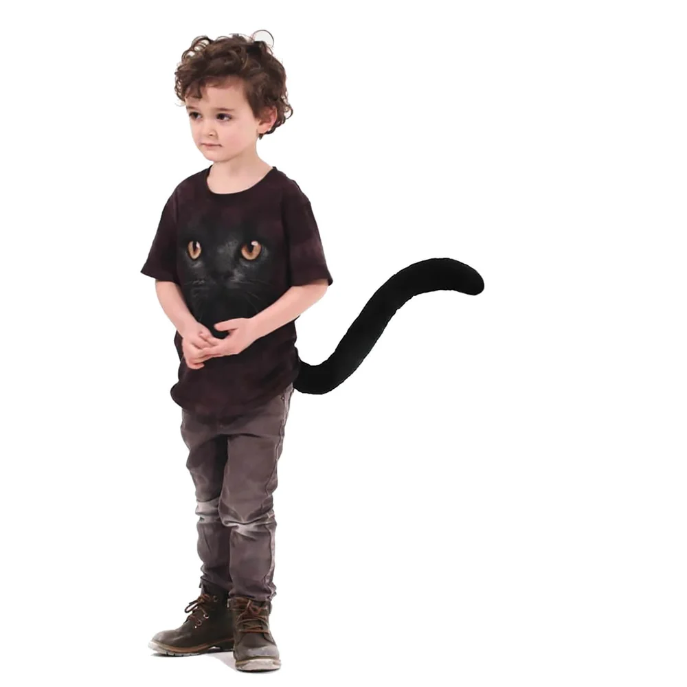 TellTails Wearable Black Cat Tail for Kids Image 1