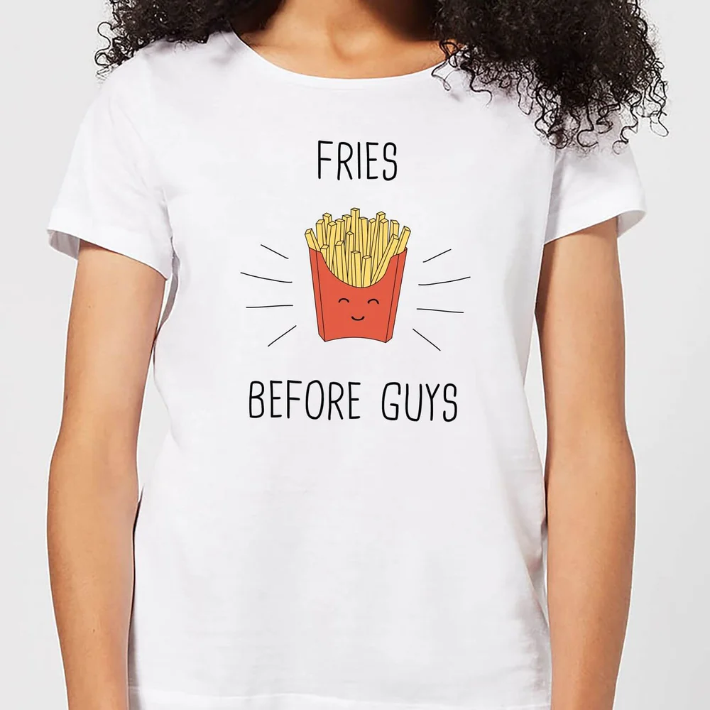 Fries Before Guys Women's T-Shirt - White - S - White Image 1