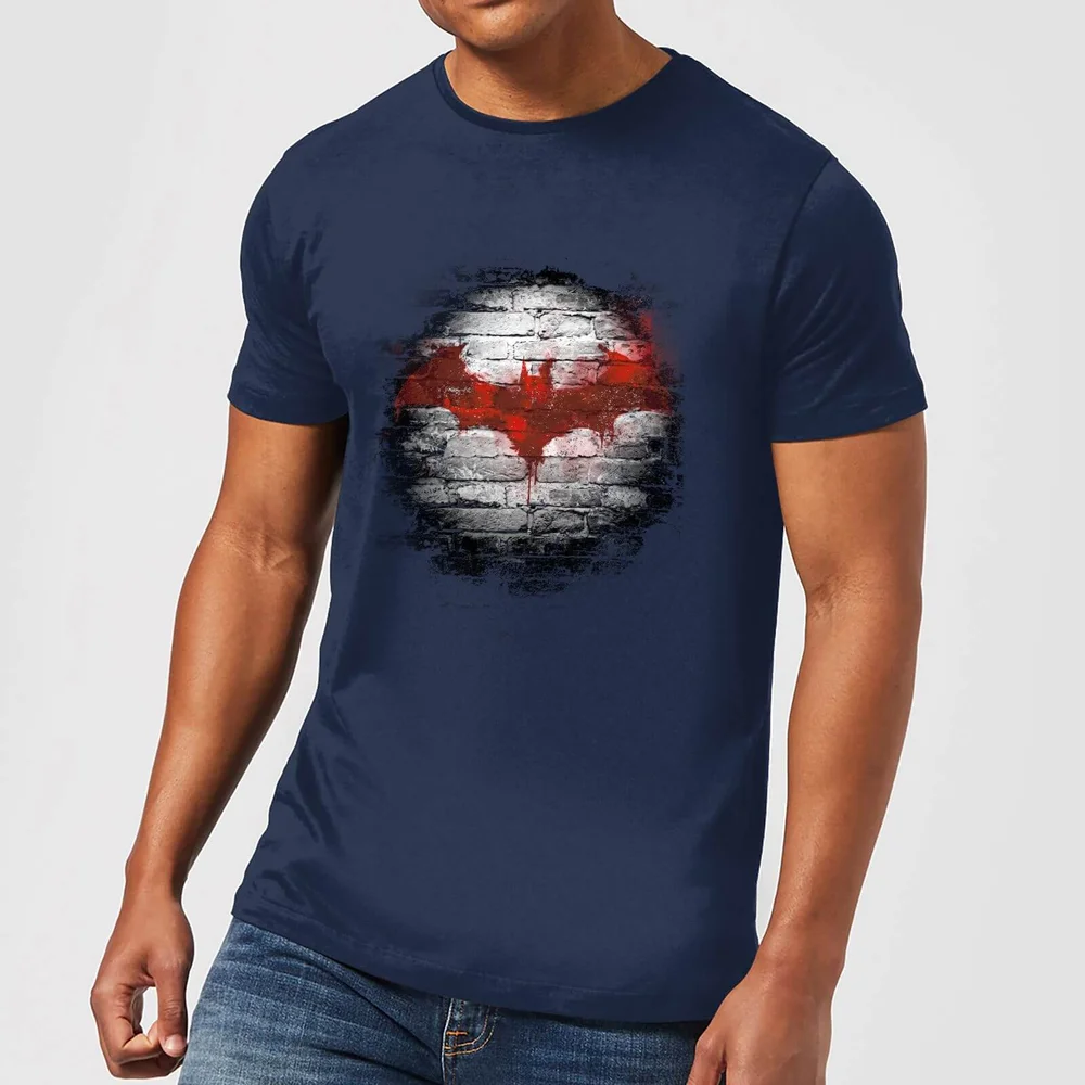 DC Comics Batman Logo Wall T-Shirt in Navy - XXL Image 1