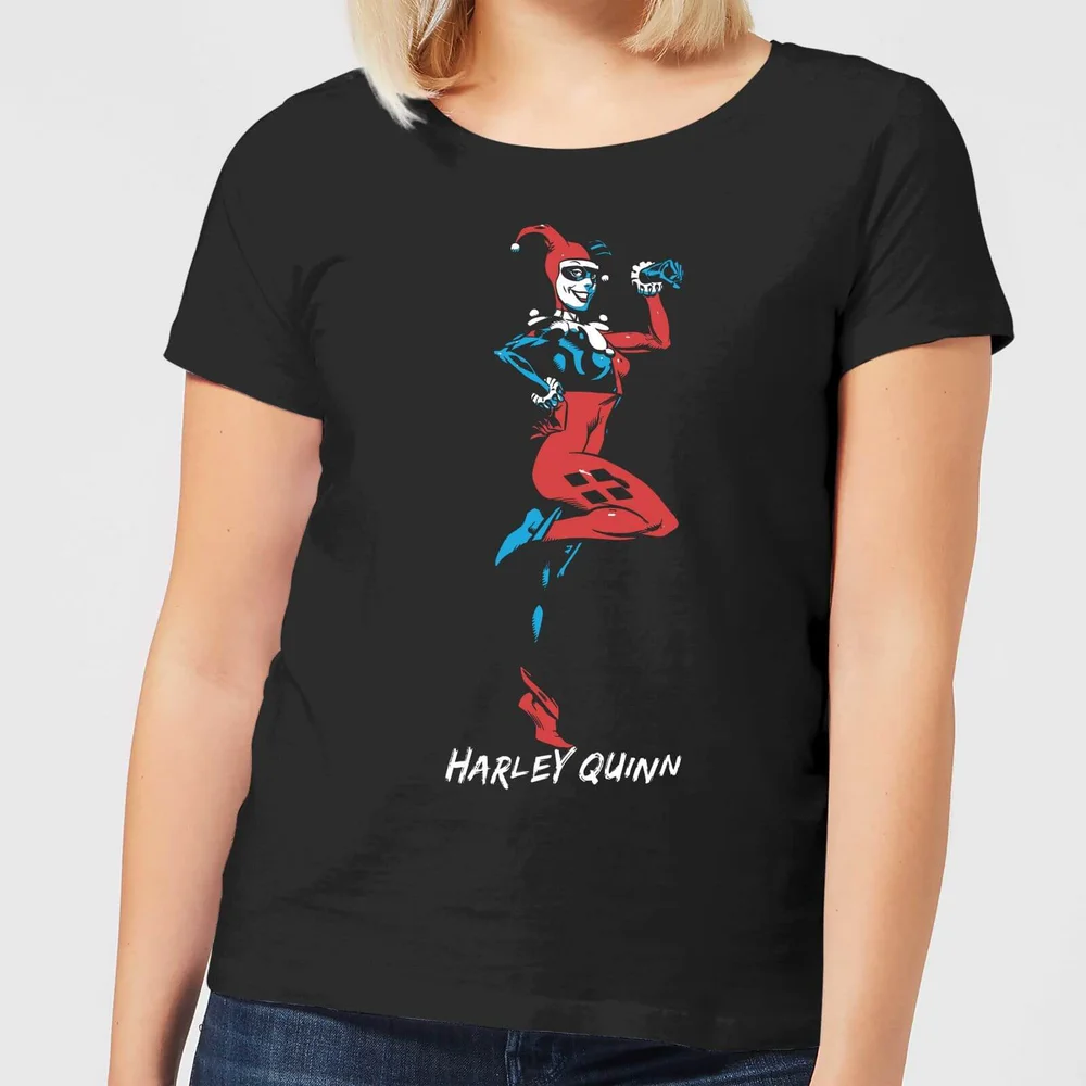 DC Comics Batman Harley Quinn Posing Women's T-Shirt - Black - 3XL - Black Image 1