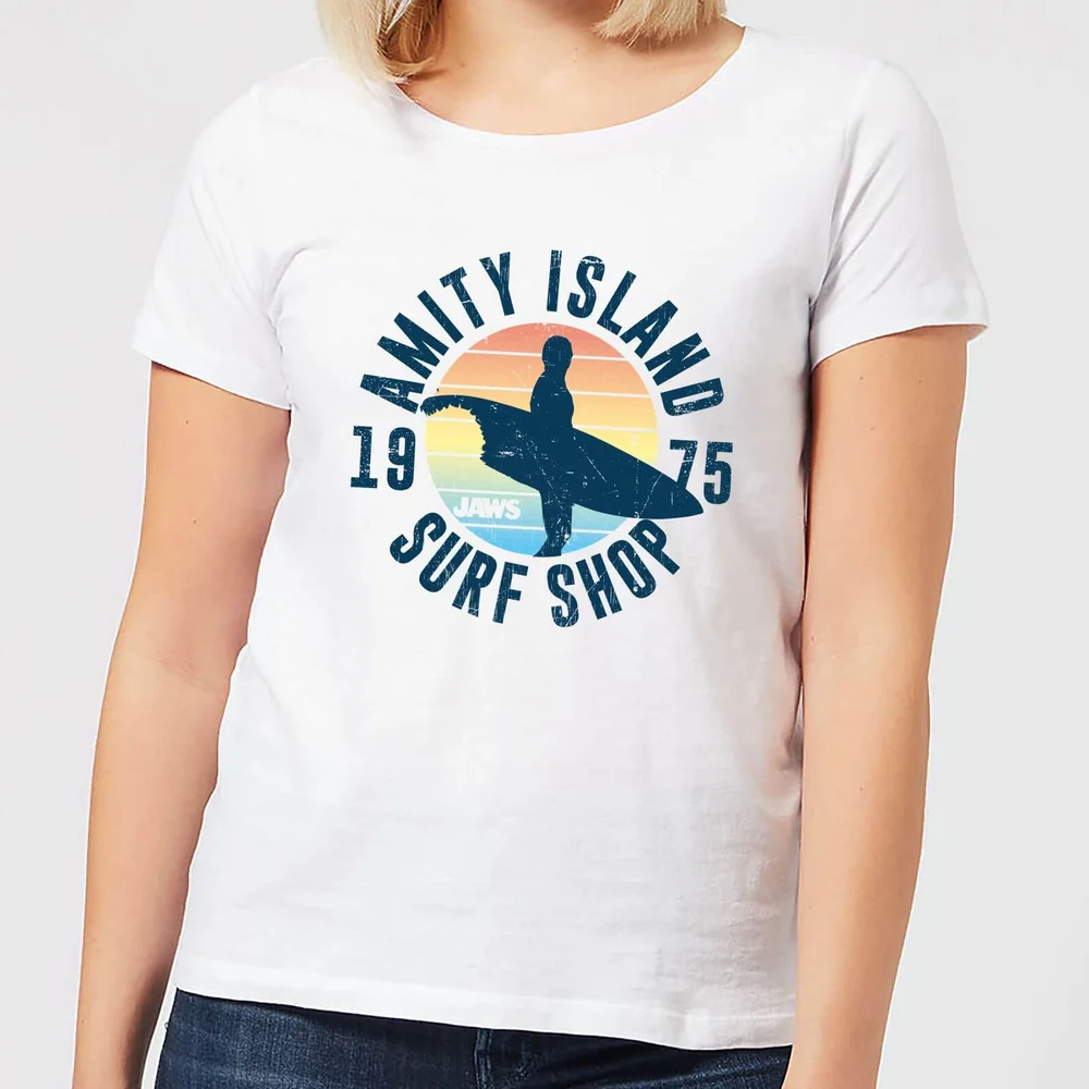 Jaws Amity Surf Shop Women's T-Shirt - White - XXL Image 1