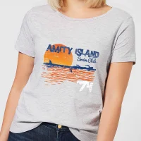 Jaws Amity Swim Club Women's T-Shirt - Grey