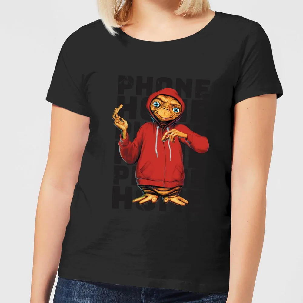 ET Phone Home Stylised Women's T-Shirt - Black - S Image 1