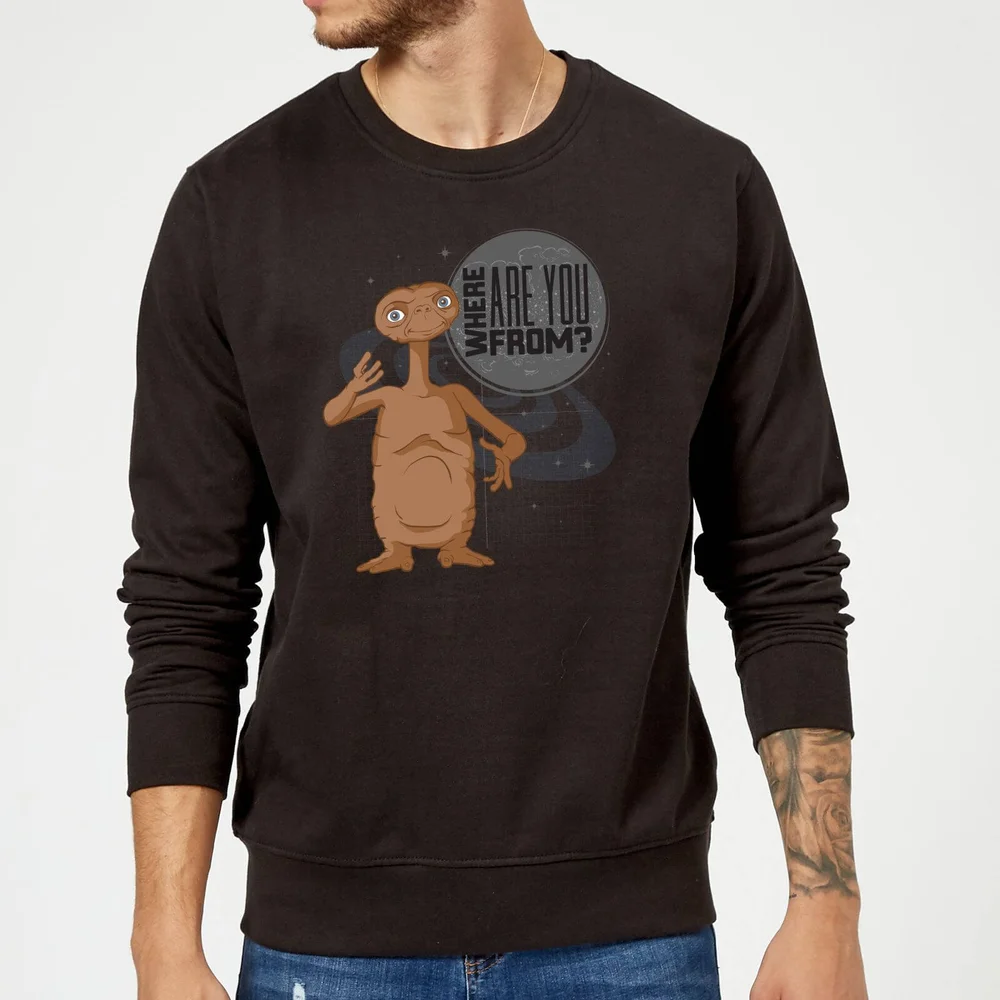 ET Where Are You From Sweatshirt - Black - S Image 1