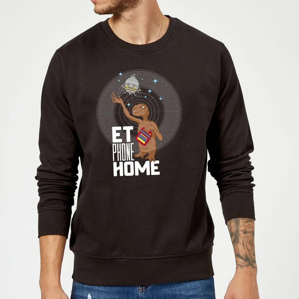 E.T. Phone Home Sweatshirt - Black - S Image 1