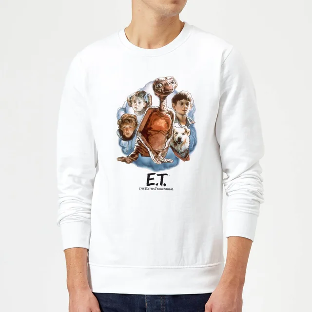 ET Painted Portrait Sweatshirt - White