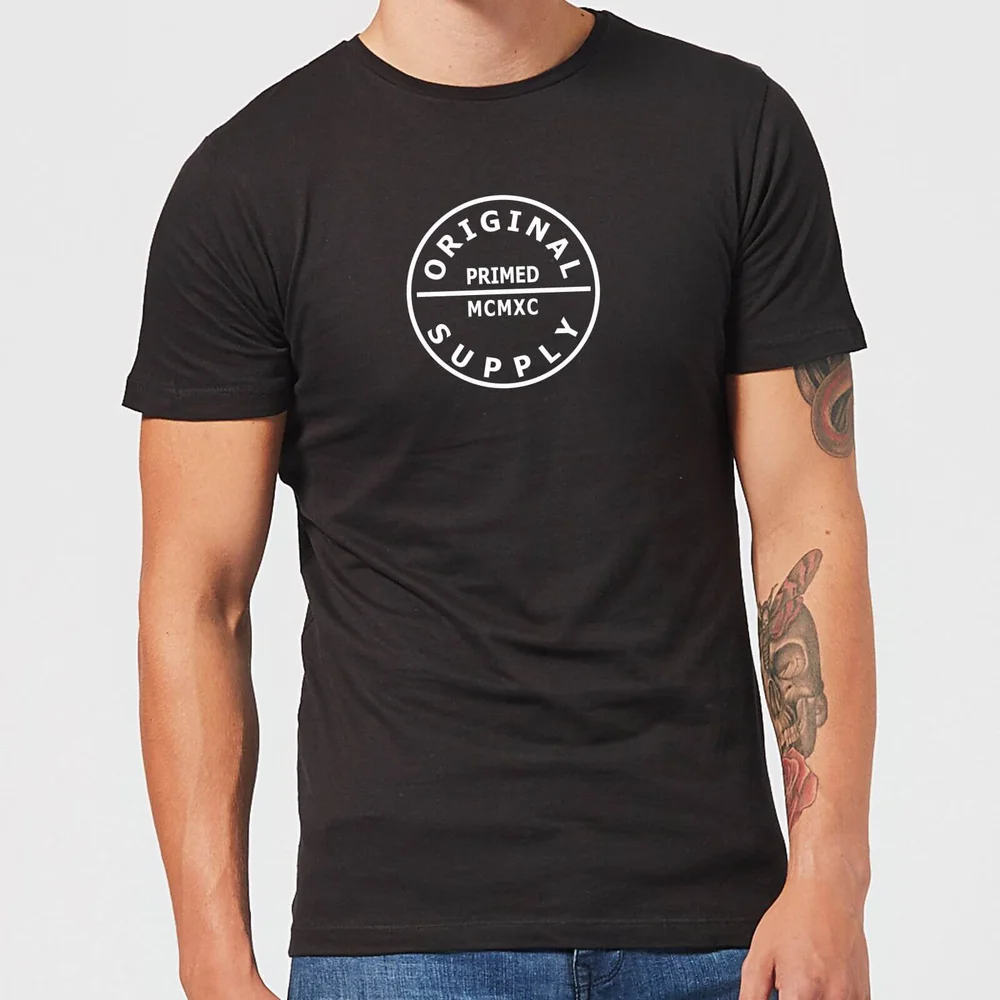 Primed Label MCMXC T-Shirt - Black - 5XL Image 1