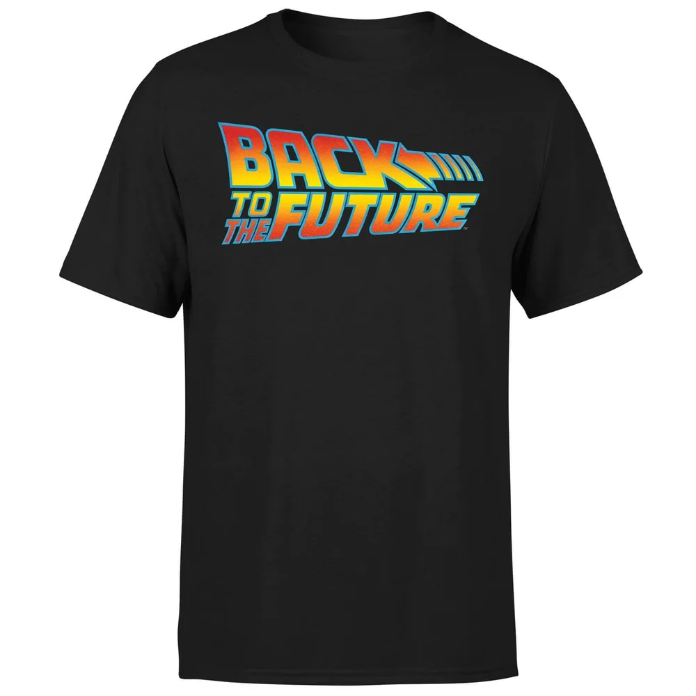 Back To The Future Classic Logo T-Shirt - Black - S Image 1