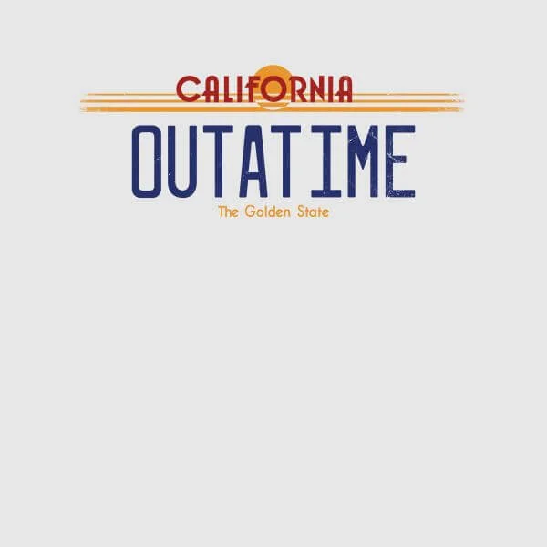 Back To The Future Outatime Plate Women's T-Shirt - Grey
