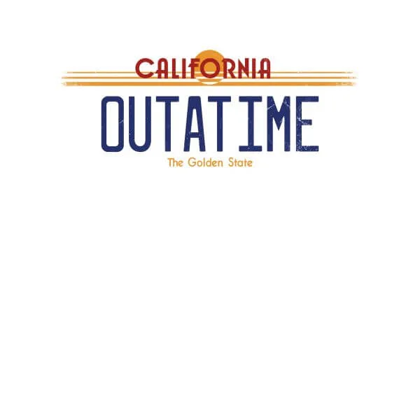 Back To The Future Outatime Plate Women's T-Shirt - White