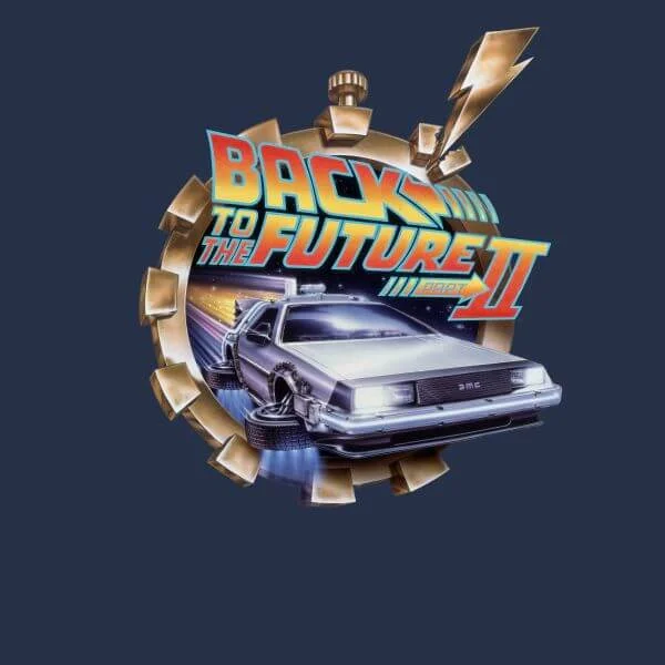 Back To The Future Clockwork Women's T-Shirt - Navy